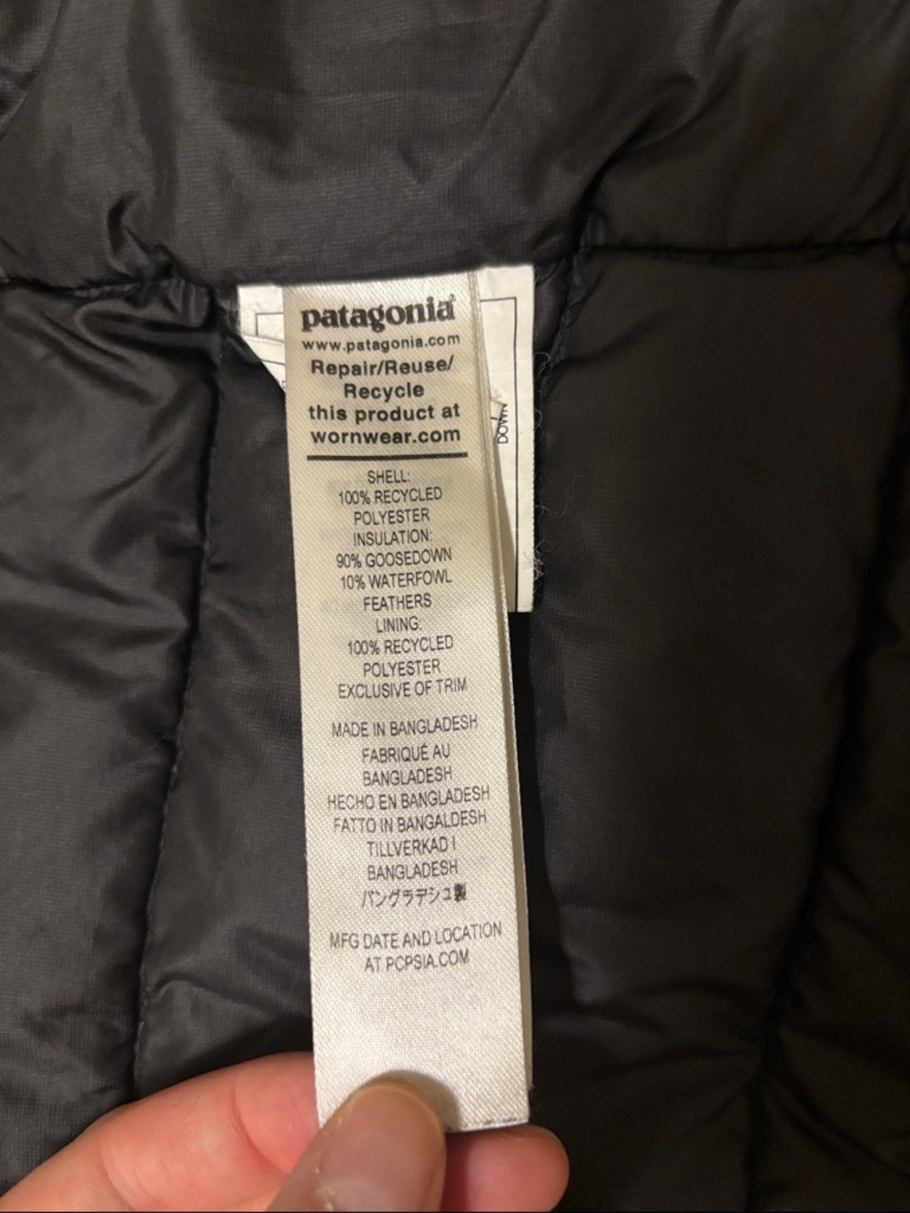 Patagonia Women's Black Down Sweater Hoodie Jacket - Picture 4 of 8